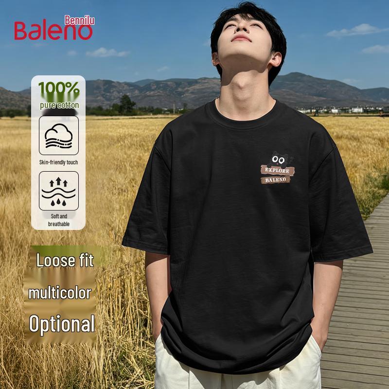 Baleno Men's Pure Cotton Graphic T-Shirt