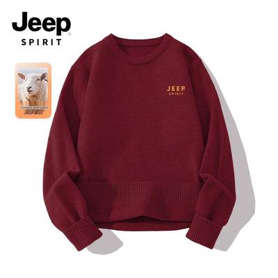 JEEP SPIRIT Men's Winter Warm Crew Neck Knit Sweater