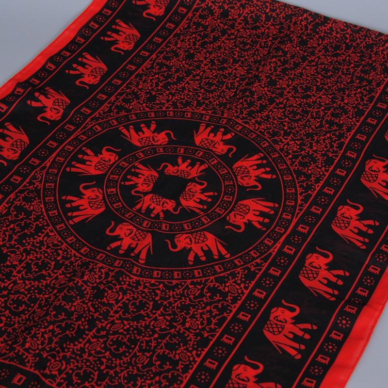 Popular printing classic chiffon silk scarf, new autumn small long scarf female XQ