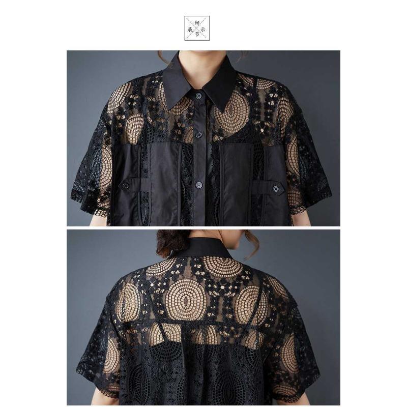 New Loose Plus Size Splicing Casual Simple Sweet Dresses