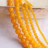 Honey Yellow Agate Round Beads (4-12mm) - Handmade DIY Jewelry Material Strands
