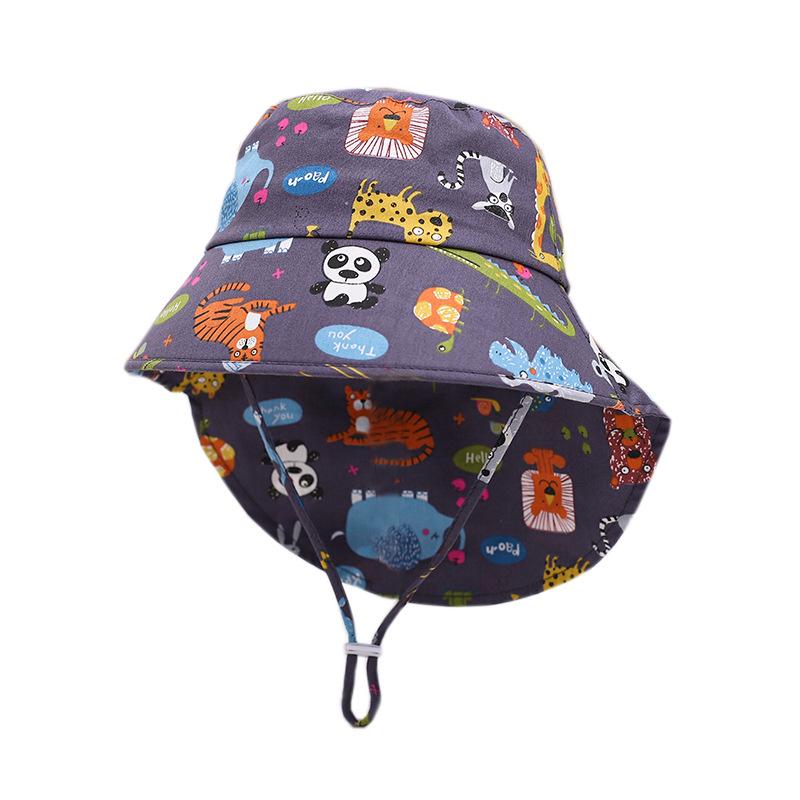 2026 Çocuk Hızlı Kuruyan Dinozor Baskılı Güneş Şapkası: Geniş Kenarlı, Yaz UV Korumalı