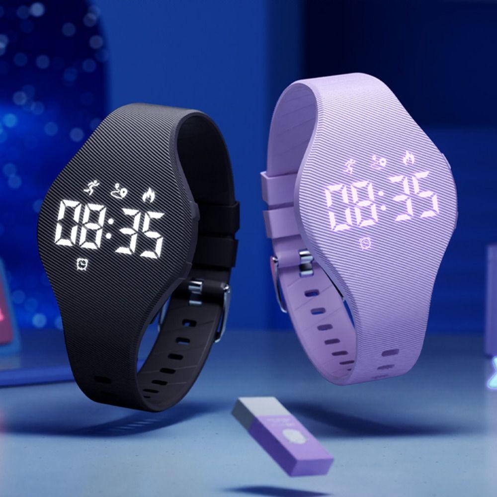 Silicone Kids Smart Wristband LED Digital Smart Silicone Wristband New LED Digital Wristband Kids