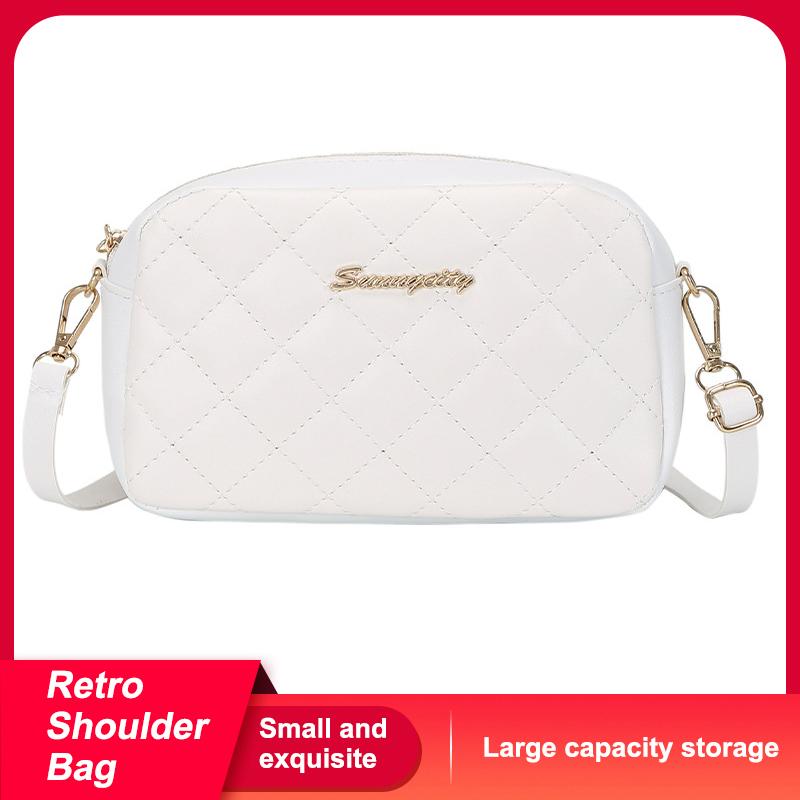 

Сумка на одно плечо, сумка через плечо с ромбом белый