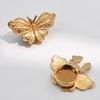 Butterfly Metal Shirt Cufflinks, Rhinestone Embellishments For Cuffs And Collar, And Rhinestone Button Covers