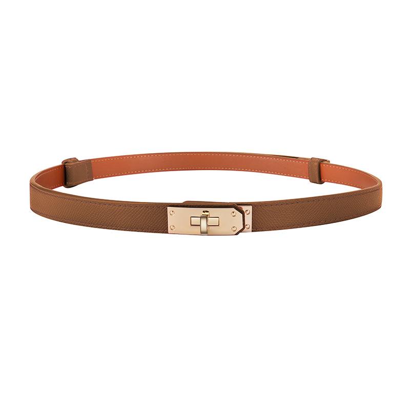 Eleganter Damen Gürtel mit verstellbarer Legierungsschnalle - Modischer Leder Taillengürtel & Kleideraccessoire