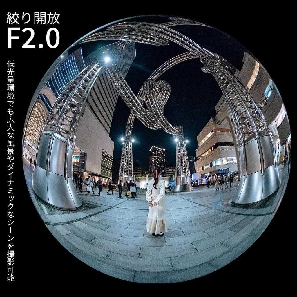 AstrHori Circular Fisheye Micro Four MF Single Large Black 6.5mm F2.0 Lens, 192° Ultra-Wide Angle, APS-C Compatible, Thirds, (Manual Focus), Focus,