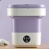 Foldable Washing Machine Portable for Apartment Dorm Laundry purple