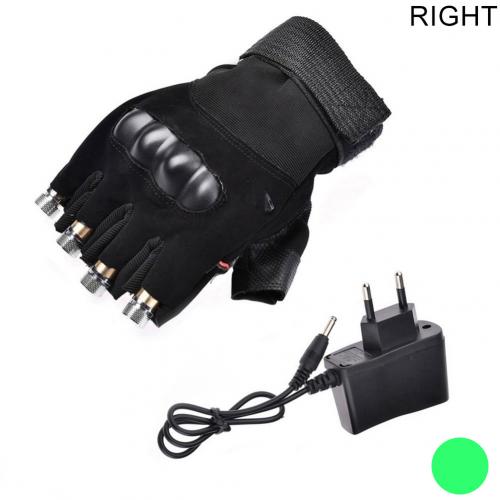 1 bucată bărbați femei brățară strălucitoare roșu/verde mănușă cu lumină laser cu led spectacol de scenă de dans DJ club prop petrecere mănușă cu laser