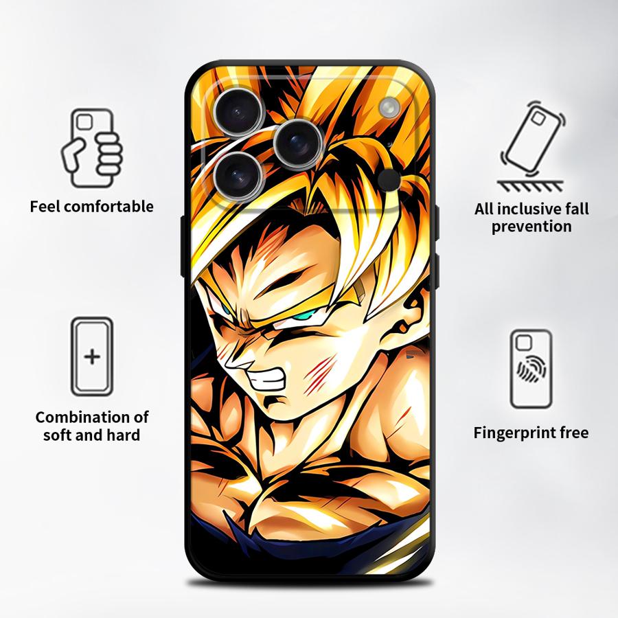 Funda Phone Cover Case for Apple iPhone 17 Pro Max 13 XR XS MAX 12 15 Pro 7 8 Air 16 14 11 D-ragonS BallS GokuS