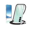 In Stock TPU Transparent Crossbody Neck Lanyard Phone Case for Samsung A14 4G/5G with Four-Corner Drop Protection