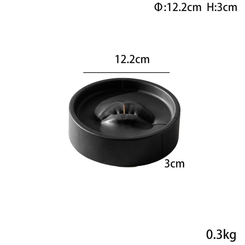 Ceramic Sandalwood Incense Plate for Home Fragrance and Decoration