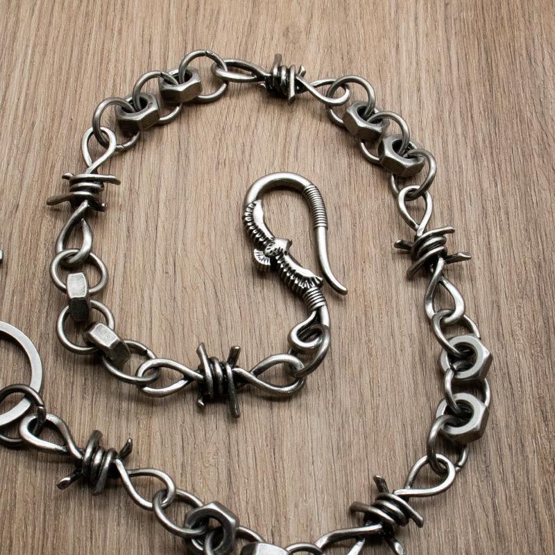 Men's Retro Eagle Pendant Metal Waist Chain - Hip Hop Street Style