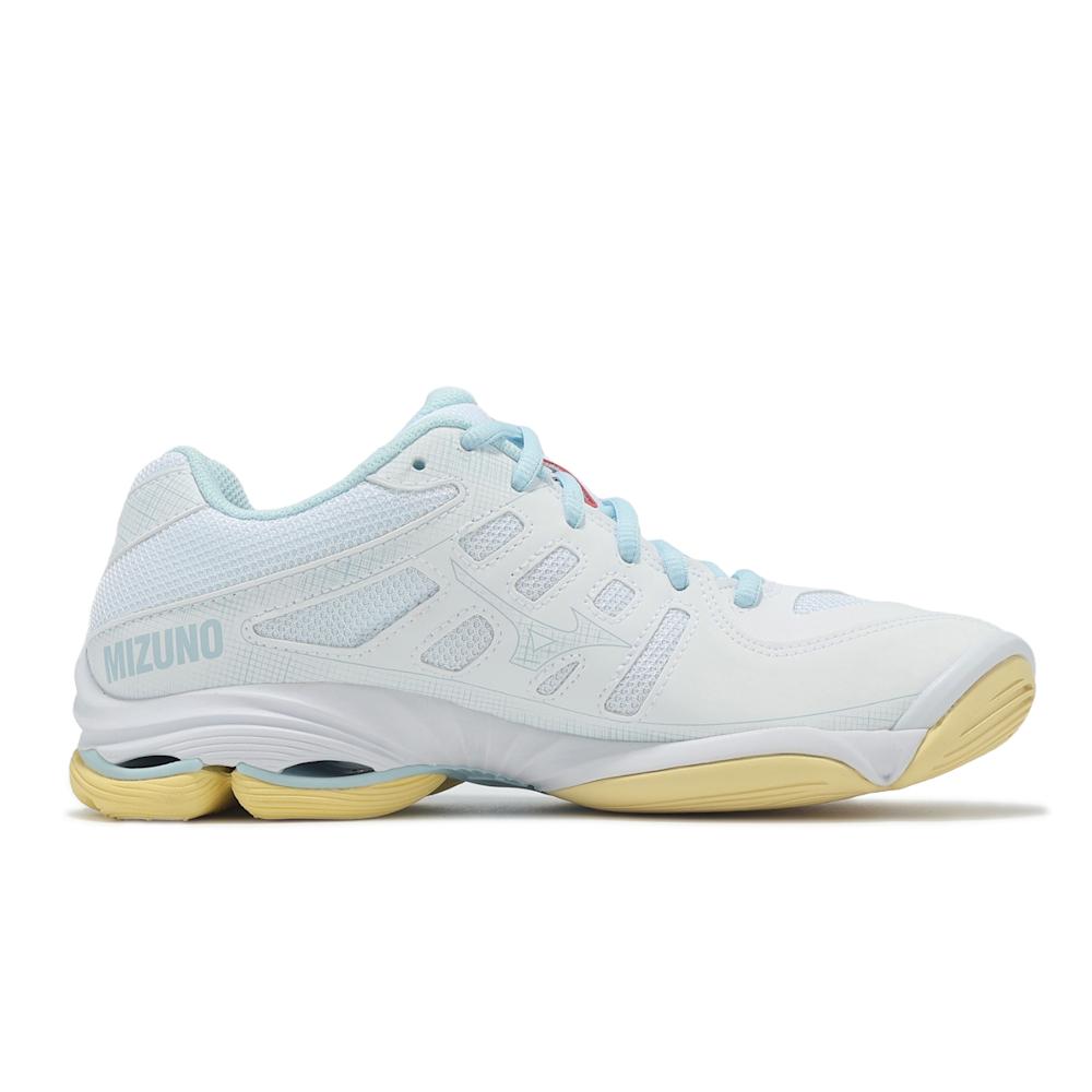 Mizuno Wave Voltage 2 White Calypso Coral Women Sneakers Pale-Banana V1GC246030