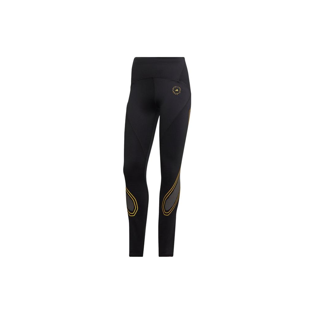 Adidas Solid Color Logo Print Tight Fitness Pants Women Pants Black HG6861