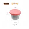 Reusable Sauce Cup with Macaron Lid - 304 Stainless Steel, 40/50/70ML, Portable Dipping or Seasoning Dish.