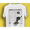 Adam Ants Lady Super Cool Hipster Fashion Best Music T Shirt P1146 Vintage Washed Breathable Top For Everyday Wear Slightly