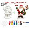 DIY Painting Santa Figurines Coloring Christmas Figurine Kit Paints & Brushes Included Snowman Reindeer Handmade Decorations Nutcracker Xmas