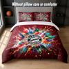 Set Biancheria da Letto Design Bayern Monaco 1 Copripiumino + 2 Federe Morbido Traspirante Biancheria da Letto per la Casa