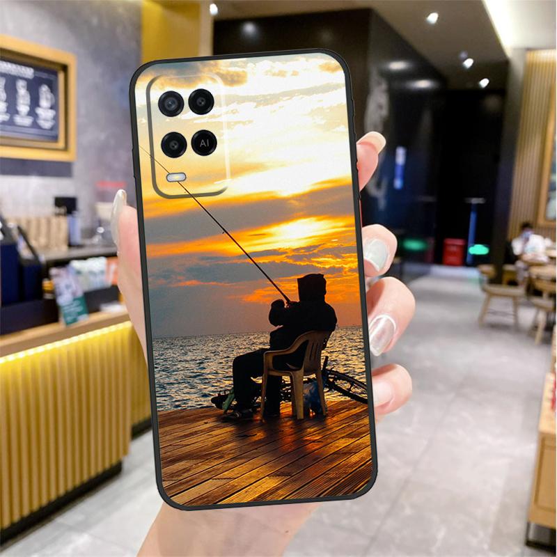 Fishing Rod Case For Oppo A96 A76 A16 A17 A18 A60 A80 A40 A38 A58 A78 A98 A94 A74 A54 A15 A57 A77 A5 Pro