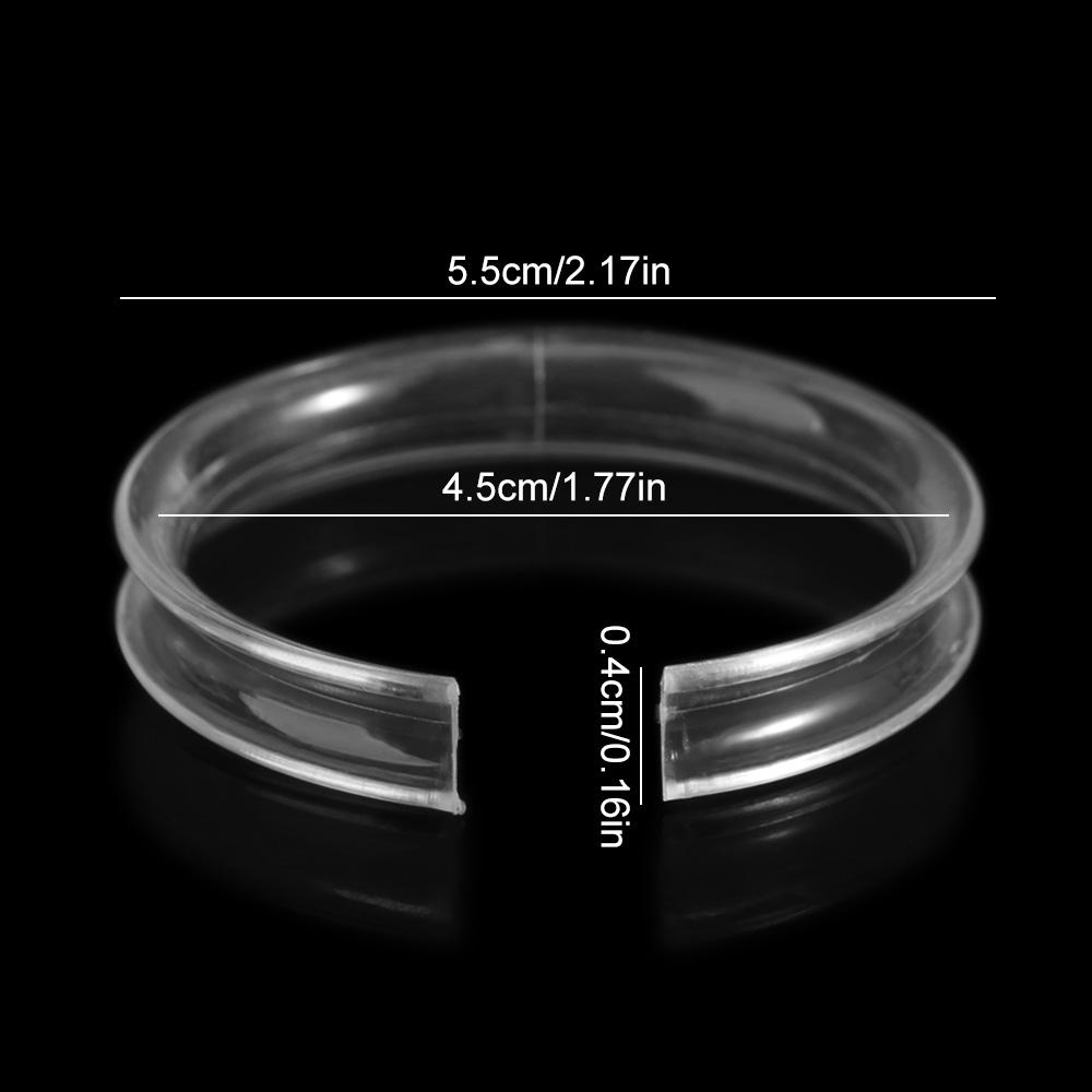 10 Stück Runder Armband-Präsentationsständer Klarer Armbandständer Präsentation Armreif Organizer Ständer Mädchen