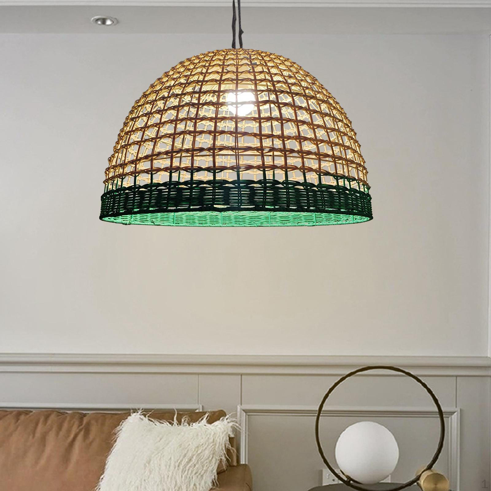 Contemporary Pendant Light with Handcrafted Lamp Shade