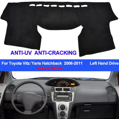 2-lagige Auto-Innen-Armaturenbrettabdeckung Dashmat Pad Teppich Sonnenschutz für Toyota Vitz / Yaris Schrägheck 2006 - 2011 Linkslenker