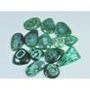 245Cts.Color Enhanced Green Solar Cab Agate Fancy Loose Gemstone 14Pcs Lot C-2133
