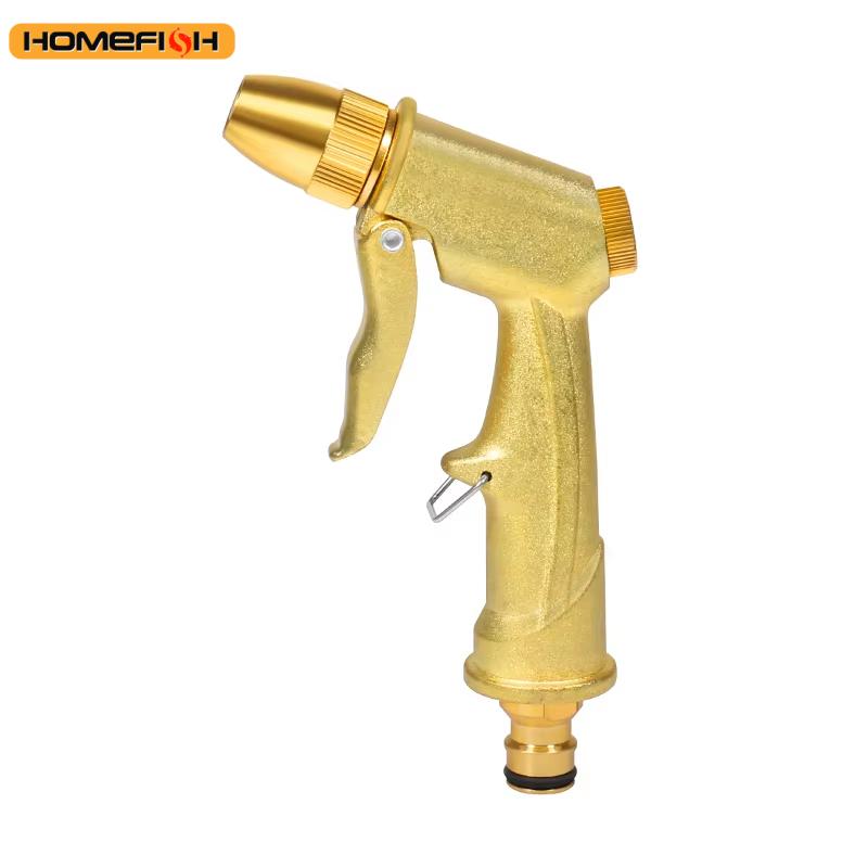 High Pressure Metal Garden Water Spray Sprayer with Hose Jet for Lawn Car Washing Yard Watering - Household Garden Sprinkle Gun