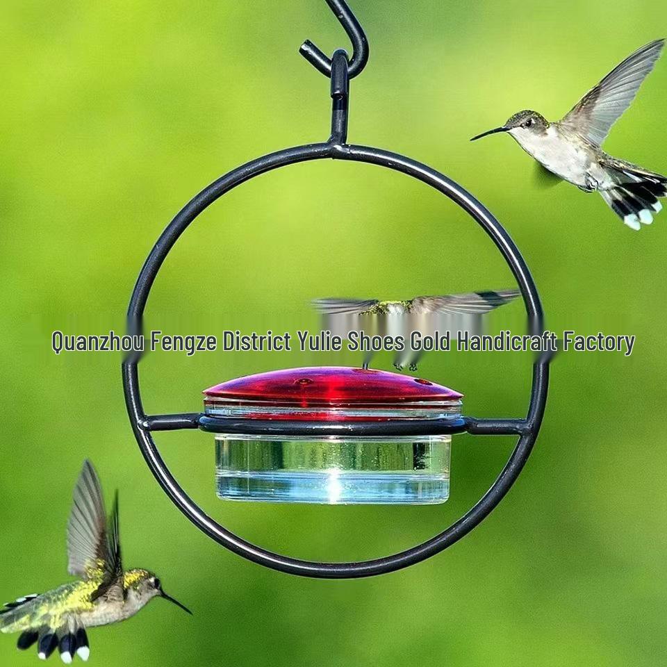 Metal Cross-Border Hummingbird Feeder: Simple Hanging Water Feeder