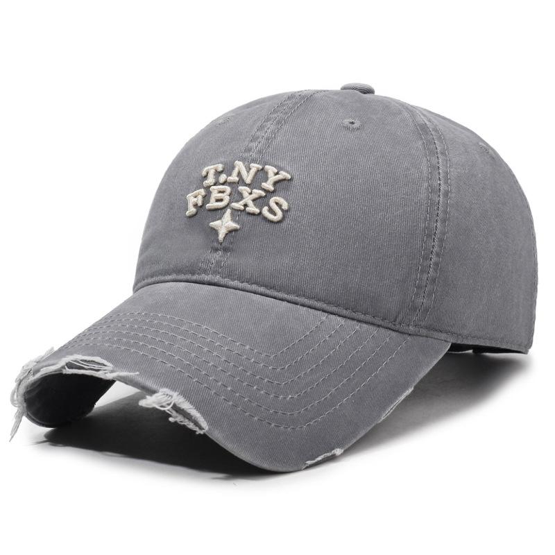 Broken Baseball Cap Spring Autumn Women Embroidered Cap Men Sunshade Sunscreen Cap