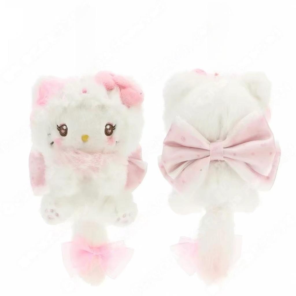 sweet bow my sweet piano kuromi long tail plush toy keychain cinnamoroll Melody soft stuffed Decor pendant