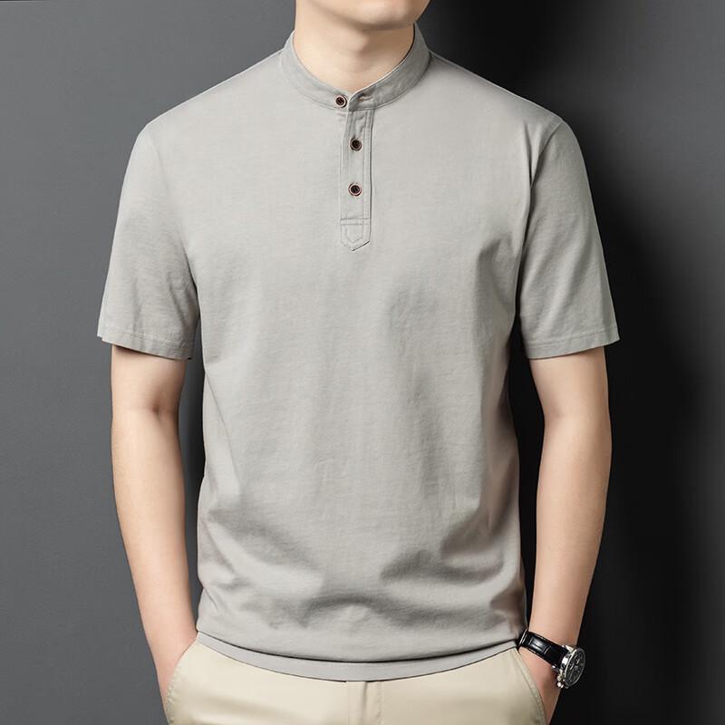 Yiliteng Men's 100% Cotton Breathable Short Sleeve Polo T-Shirt YTMTST6204