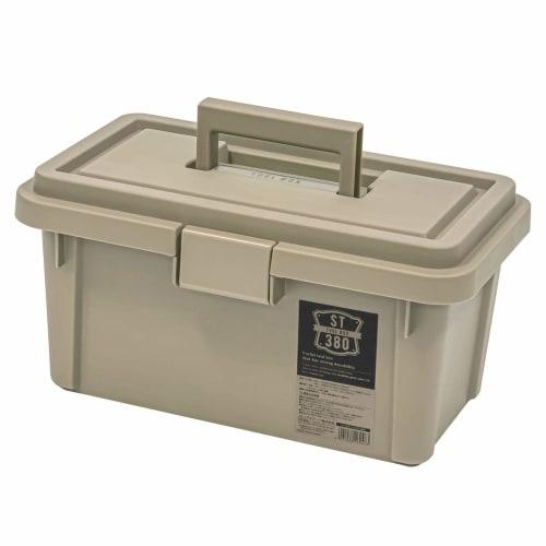 

JEJ Astage Storage Box, Made in Japan, Outdoor Storage, Camping, S Series Toolbox ST380S, Sand Beige, 38cm Wide x 22cm Deep x 19cm High