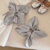1pc Silvery Shiny Square Scarf Large Intestine Hair Tie Korean High Elastic Ponytail Hair Tie Does Not Hurt Hair High-End Head Rope