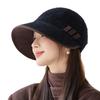 Hatt i brittisk stil, retro, höst- och vinterhatt för dammode och mångsidig fiskarhatt med ankunge-skärm, koreansk stil, exklusivt temperament, hinkhatt