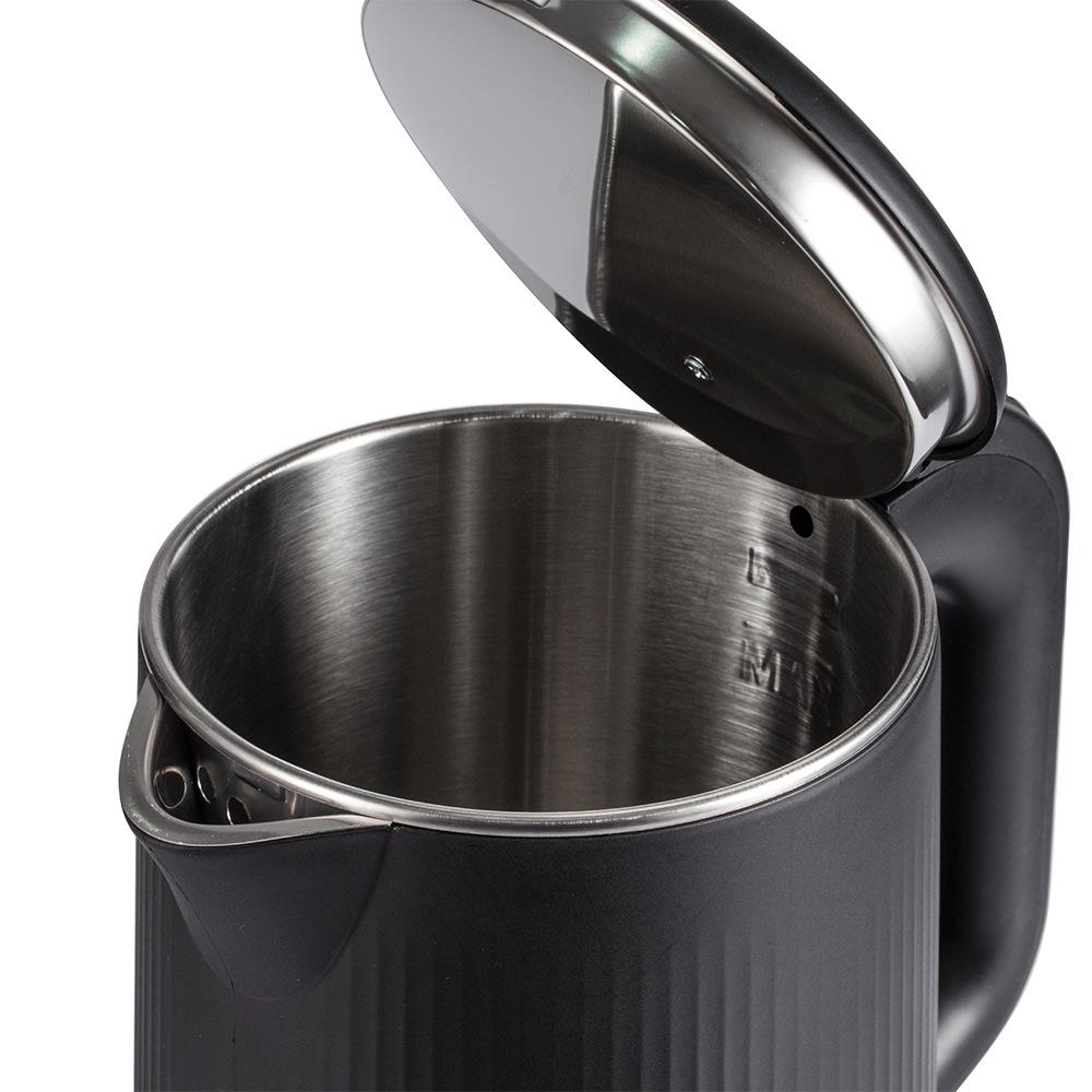 European Standard 2L Electric Kettle, Household Striped Design, Electric Kettle with Heat Retention, Water Boiler
