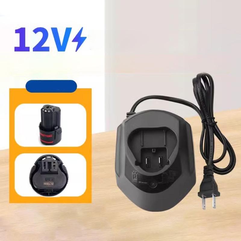 Caricabatterie universale agli ioni da 10,8 V 12 V per batterie ricaricabili Display di stato a LED per BAT411 BAT412