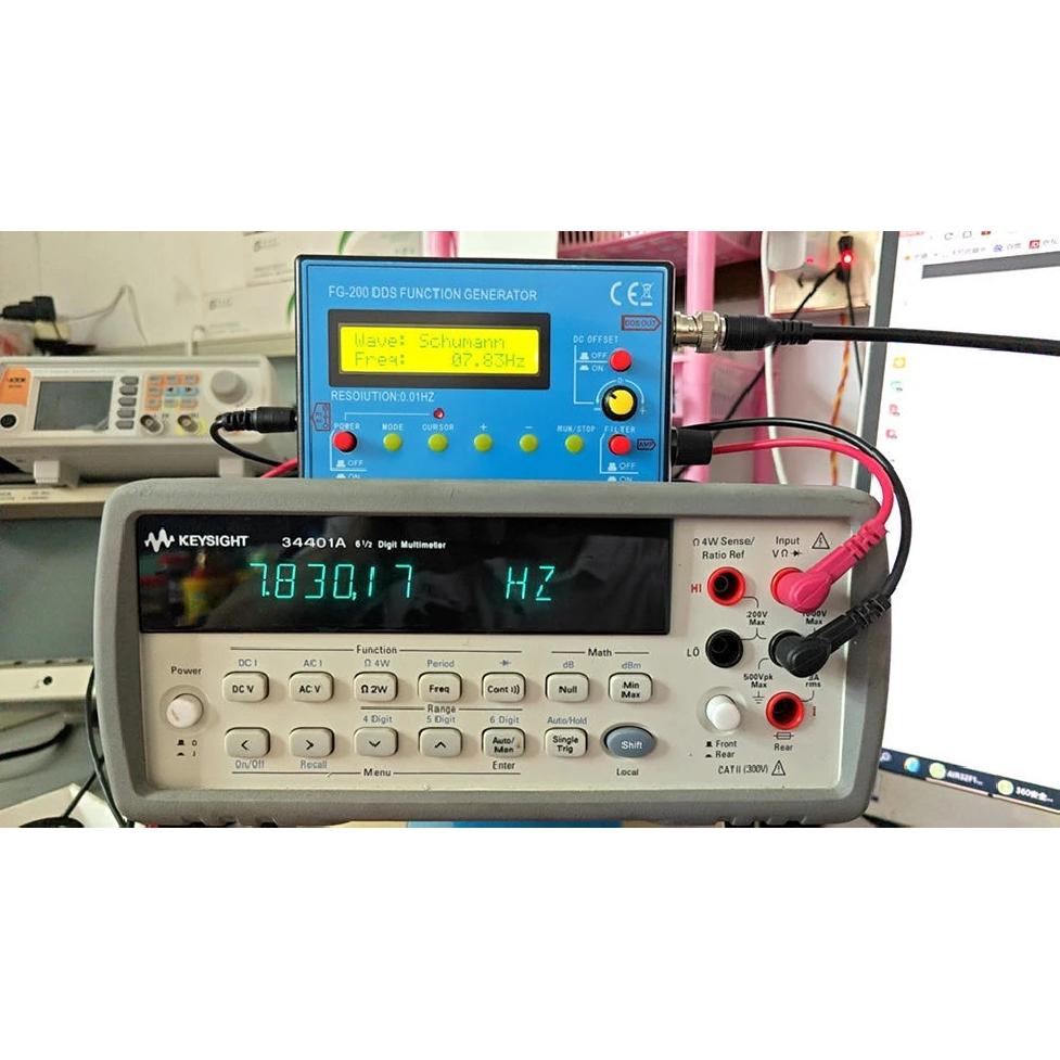 FG-200 DDS Function Signal Generator 0.01Hz-500KHz Signal Generator Adjustable Module  Sine+Square+Triangle+Sawtooth Waveform