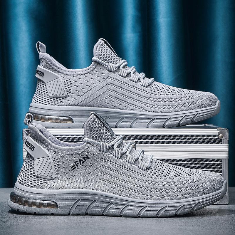 Herren Flyknit Sportschuhe, Mesh Laufschuhe, Reise Einzelschuhe