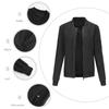 Spring and Autumn New Thin Flight Jacket Women's Casual Long Sleeve Jacket Women's Loose Stand-Up Collar Baseball Uniform