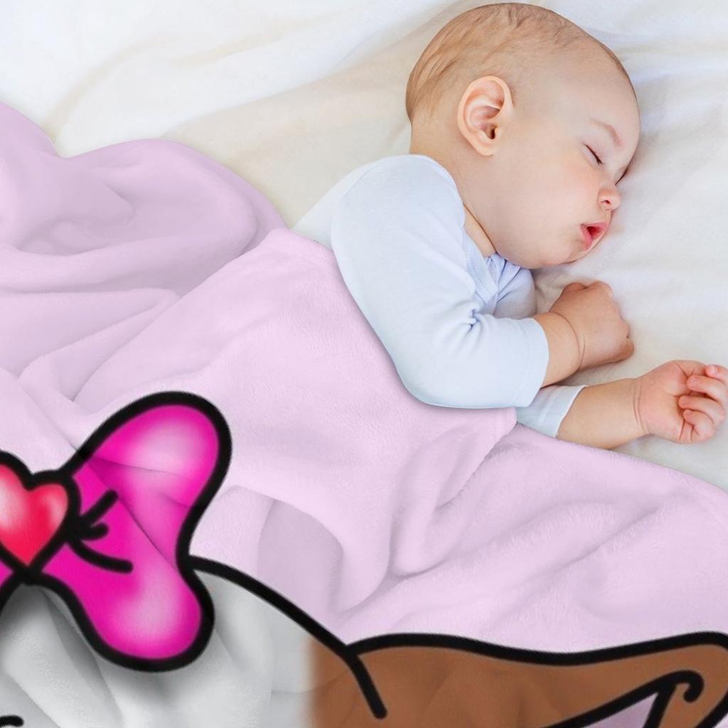 Bow Bullterrier Throw Blanket funny gift Luxury Thicken for babies heavy to sleep Blankets
