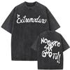 T-shirt Oversize Larga Estiva Band Rock EXTREMODURO Tour 2026 T-shirt Lavata Vintage Uomo Donna Moda Hip Hop Street T-shirt