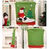 Home Xmas Snowman Santa Claus New Year Decor Chair Cover Chair Back Covers Christmas Decoration