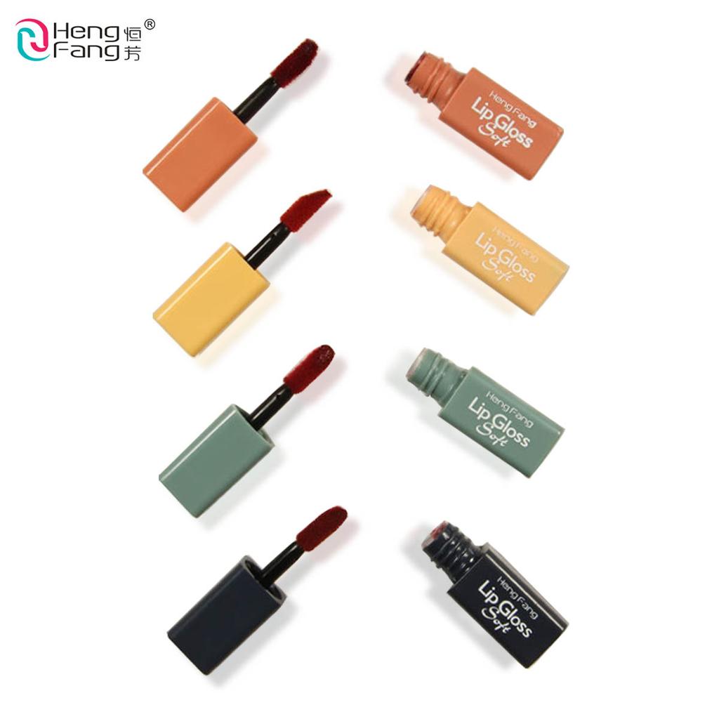 Hengfang 4pcs Mini Waterproof Matte Lip Gloss H7050