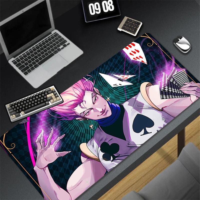 Computer Gaming Accessories Mousepad Office PC Mouse Pad Keyboard Pad H-hunter X H-hunter Hisoka Desk Decoracion Anime Desk Mat