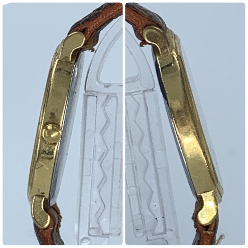 New Batteries Working Good LONGINES Quartz Men's Watch Octagonal Case Gold Dial Stainless Steel 2-Hand Lightly Cleaned