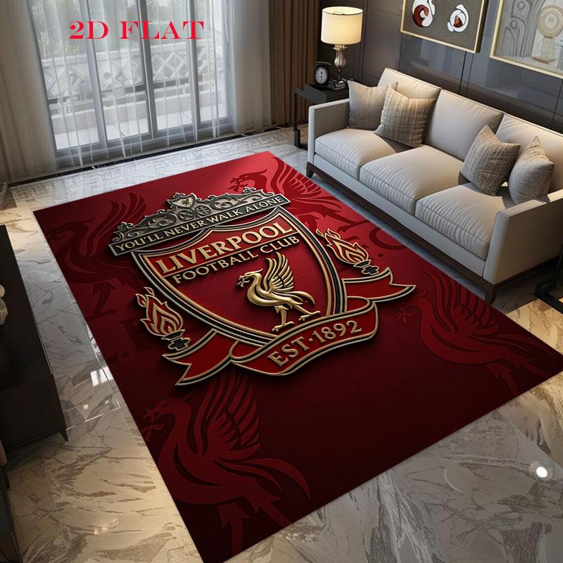 Vintage Liverpool Football Club Emblem Carpet Doormat Printing Office Chair Cushion Art Protective Pad