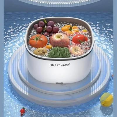 Ultrasonic Fruit and Vegetable Washing Unit Electric Fruit Strainer Set Large Capacity Vegetable Fruit Washing Soaking Basket