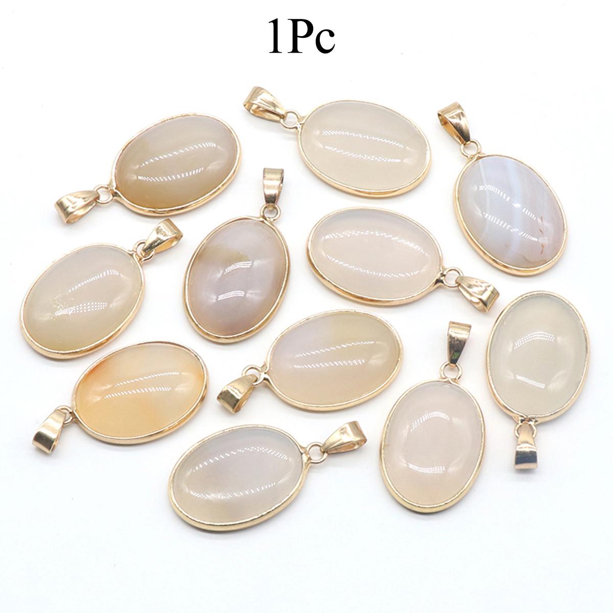 

1 шт., хрустальный кулон с целительным эффектом Рейки, энергетический натуральный камень опал бирюзовый агат овальные подвески для изготовления ювелирных изделий своими руками ожерелье креативные подвесные аксессуары 1Pc/25×19mm